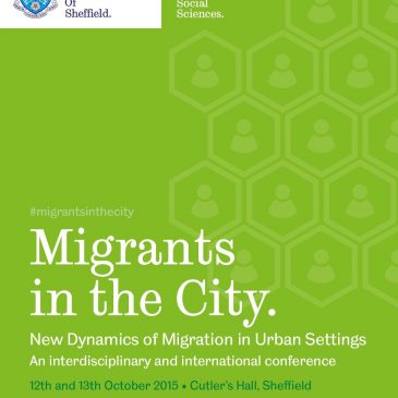 Migrants in the City. New Dynamics of Migration in Urban Settings. 12-13 Oct 2015