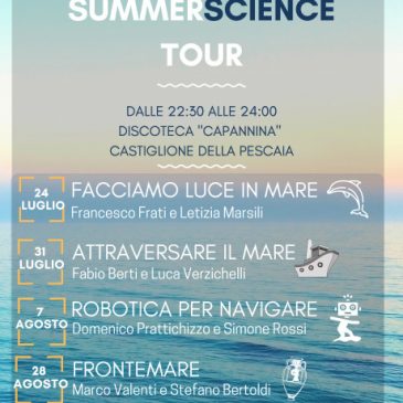 Summer Science Tour, alla ‘Capannina’ eventi divulgativi organizzati dall’Università di Siena