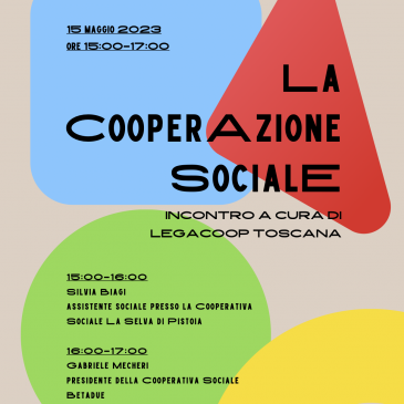 Lezione seminariale sulla Cooperazione Sociale