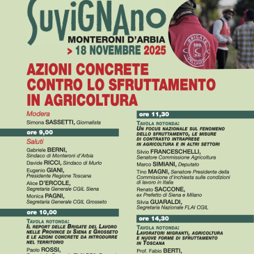 Giornata di lavori Azioni concrete contro lo sfruttamento in agricoltura